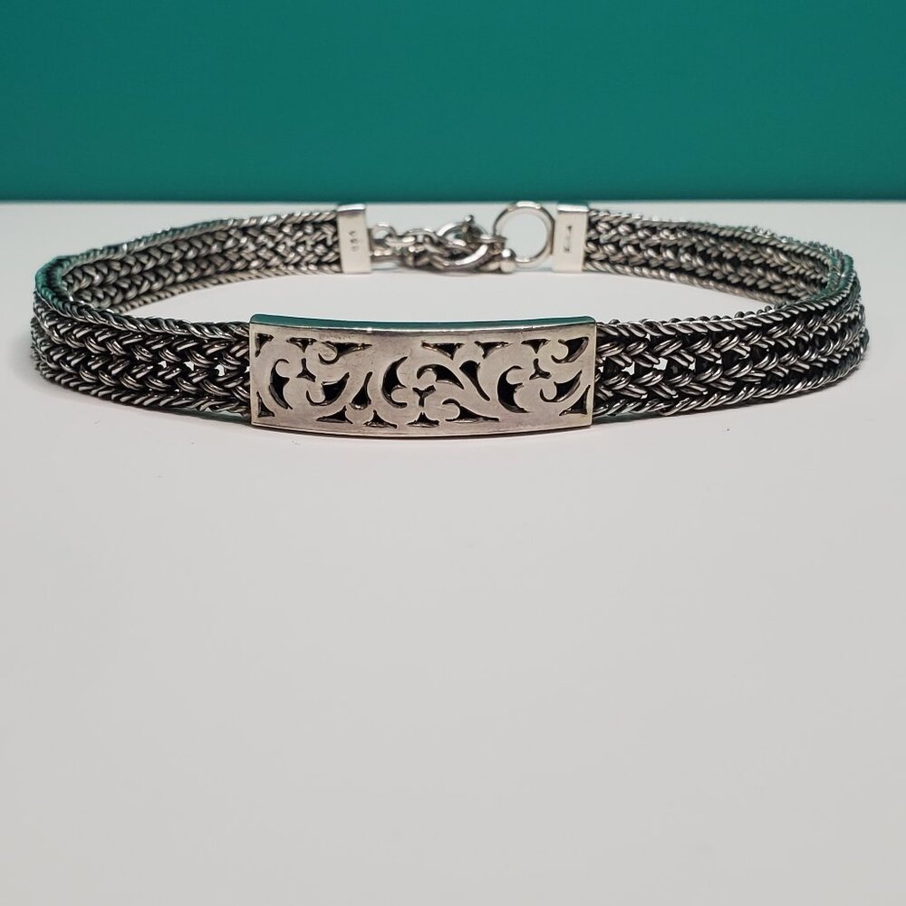 Lois Hill Choker Woven Chain Necklace - Picture 3 of 11